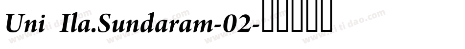 Uni Ila.Sundaram-02字体转换